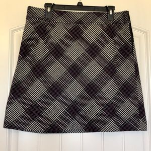 Loft plaid skirt